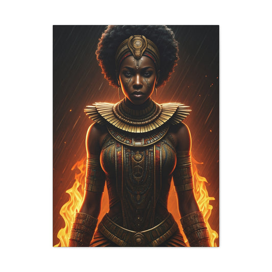 Flame Crown Warrior Queen Wall Art & Canvas Prints
