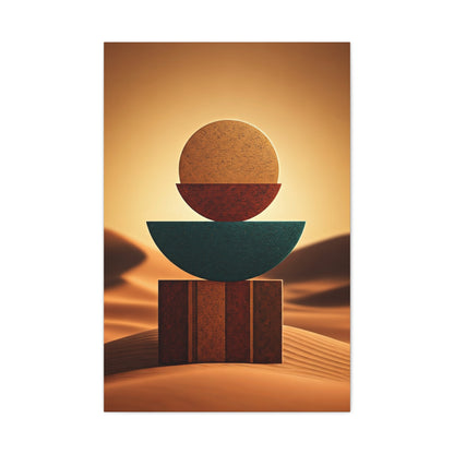 Desert Balance Geometry Wall Art & Canvas Prints