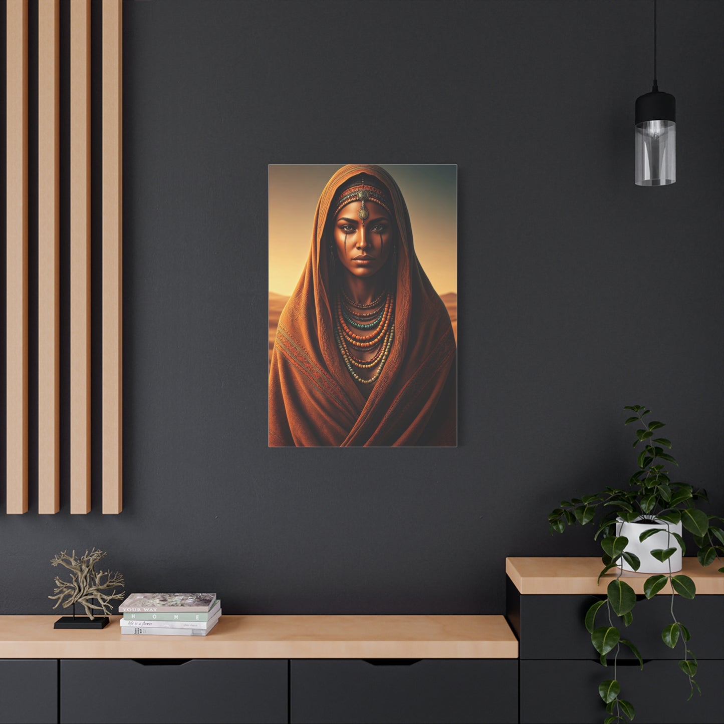 Bohemian Tribal Woman Portrait Wall Art & Canvas Prints