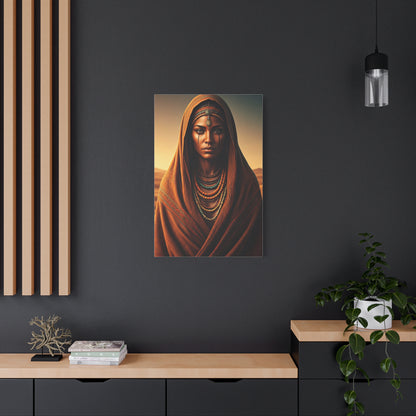 Bohemian Tribal Woman Portrait Wall Art & Canvas Prints