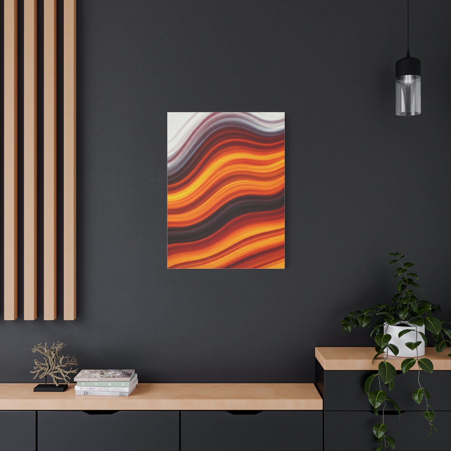 Ember Wave Horizon Abstract Wall Art & Canvas Prints