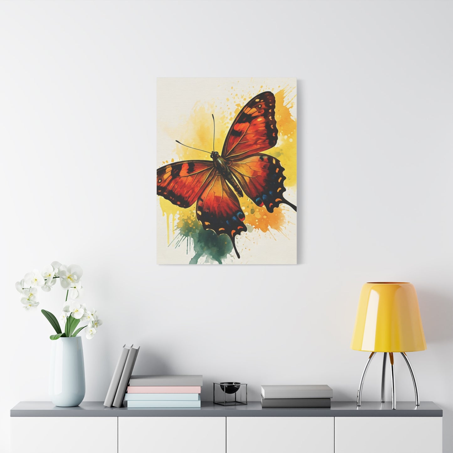 Abstract Flying Butterfly Art Wall Art & Canvas Prints