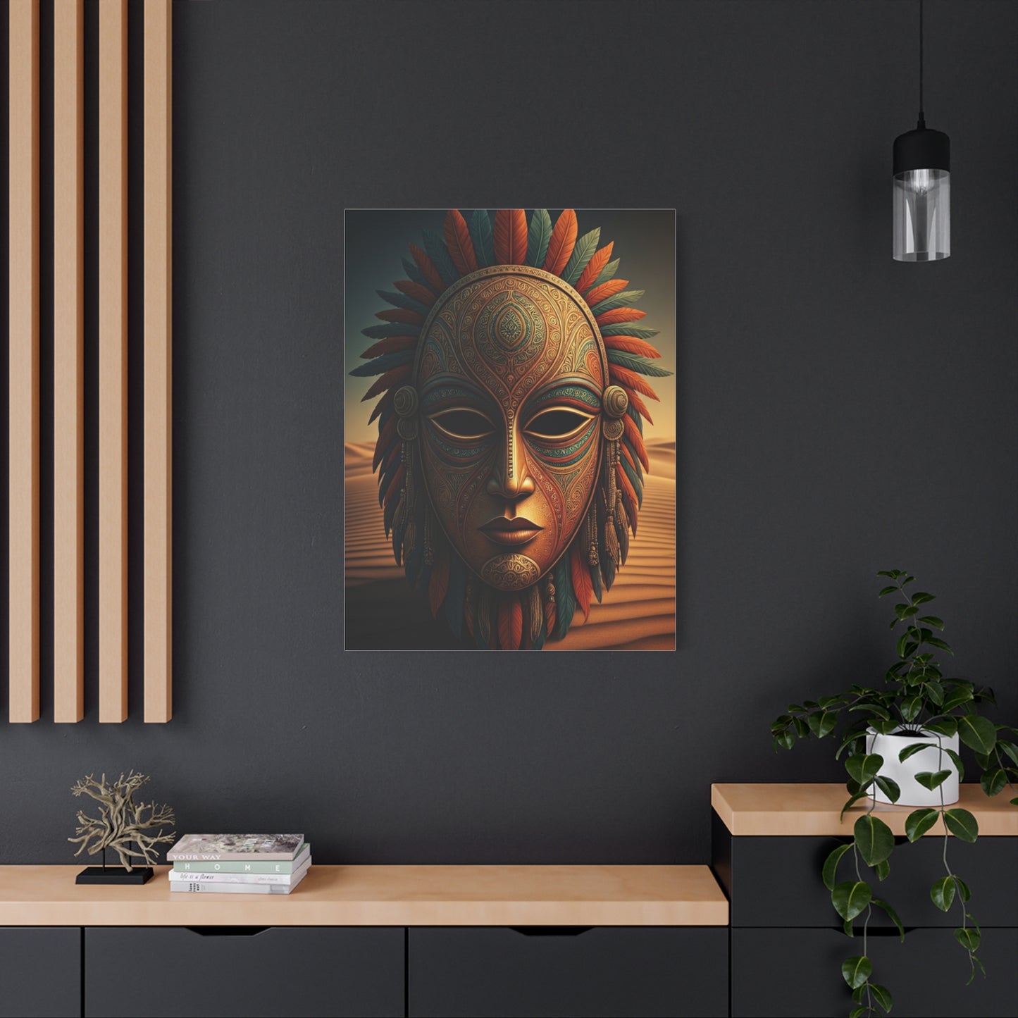 Sacred Tribal Mask Wall Art & Canvas Prints