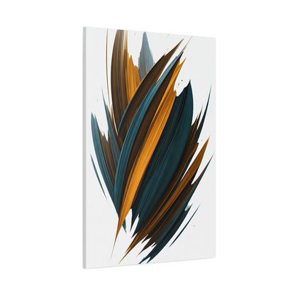 Teal Ember Surge Abstract Wall Art & Canvas Prints