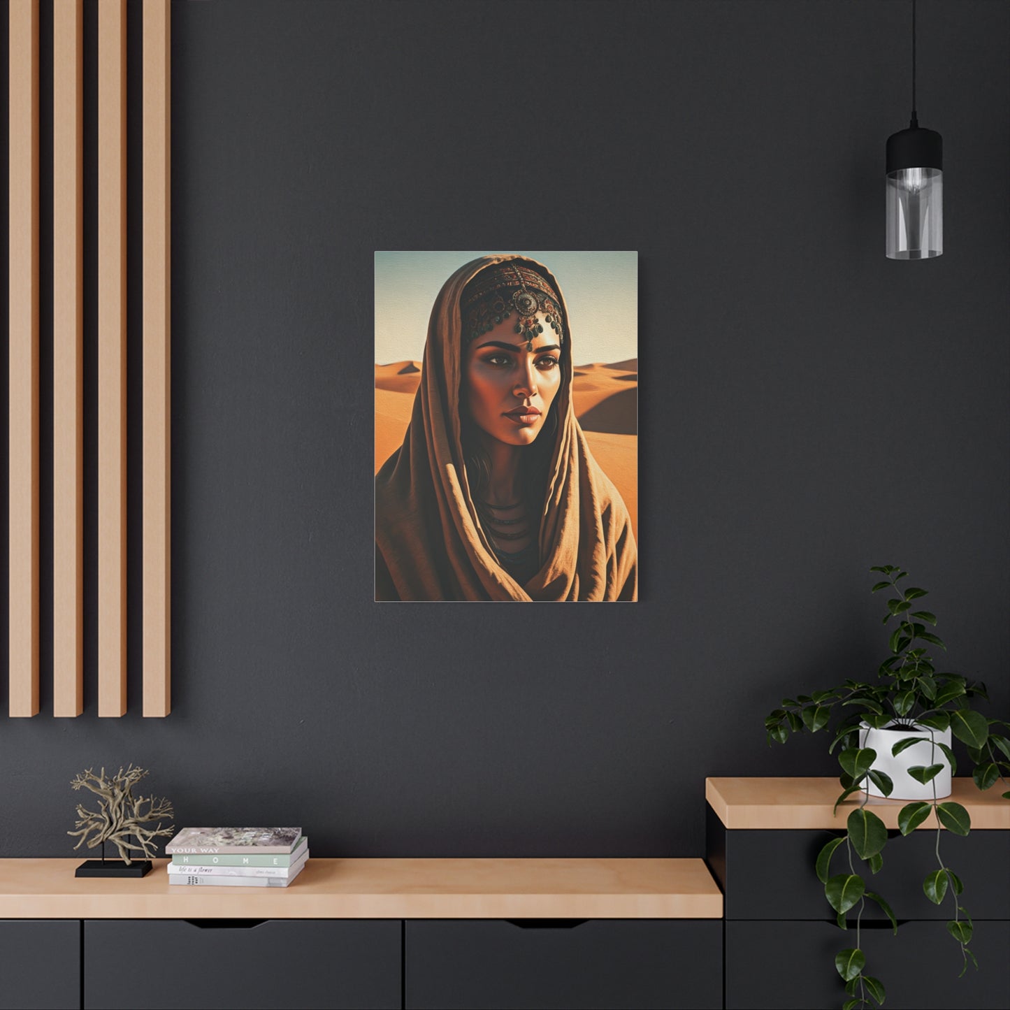 Desert Veil Bohemian Woman Wall Art & Canvas Prints
