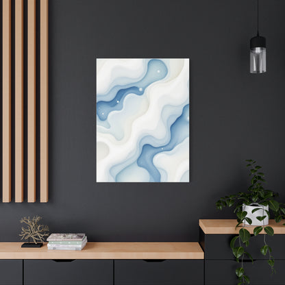 Flowing Blue Marble Waves Wall Art & Canvas Prints