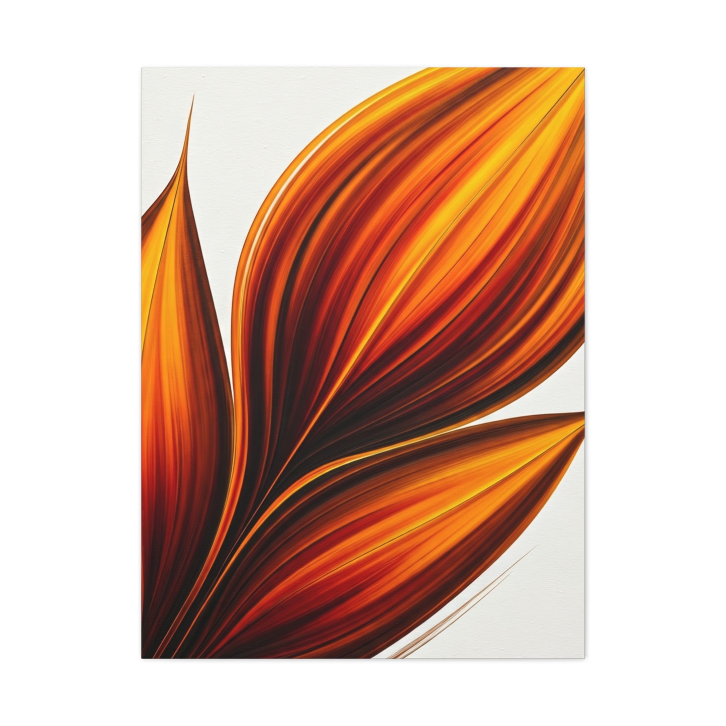 Golden Ember Bloom Abstract Wall Art & Canvas Prints