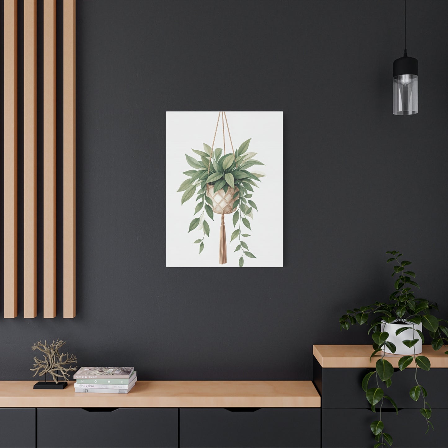 Hanging Plant Serenity Wall Art & Canvas Prints