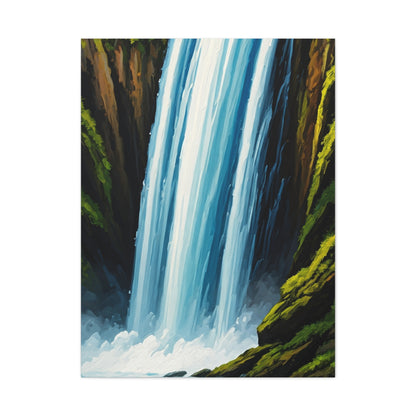 Tall Cascading Waterfall Wall Art & Canvas Prints