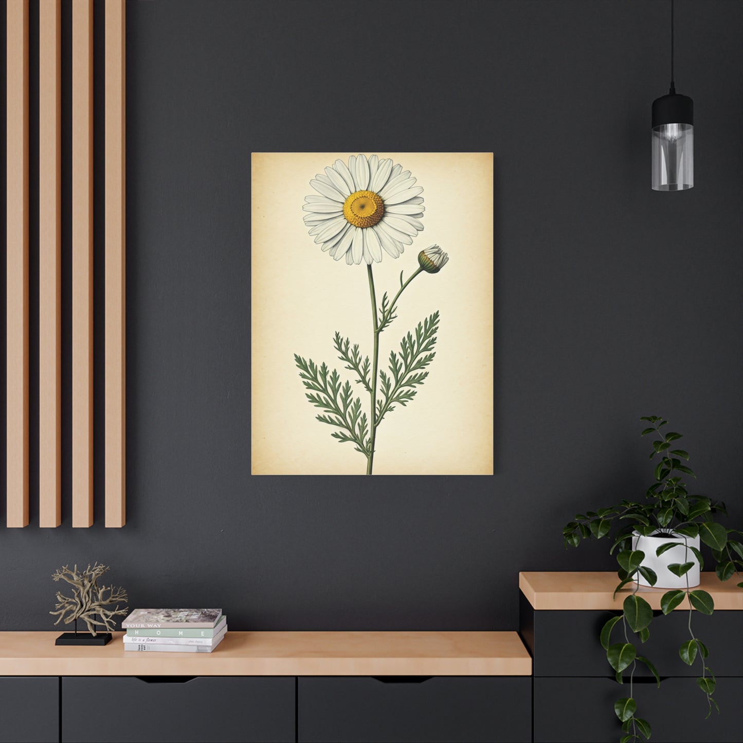 Wild Daisy Illustration Wall Art & Canvas Prints