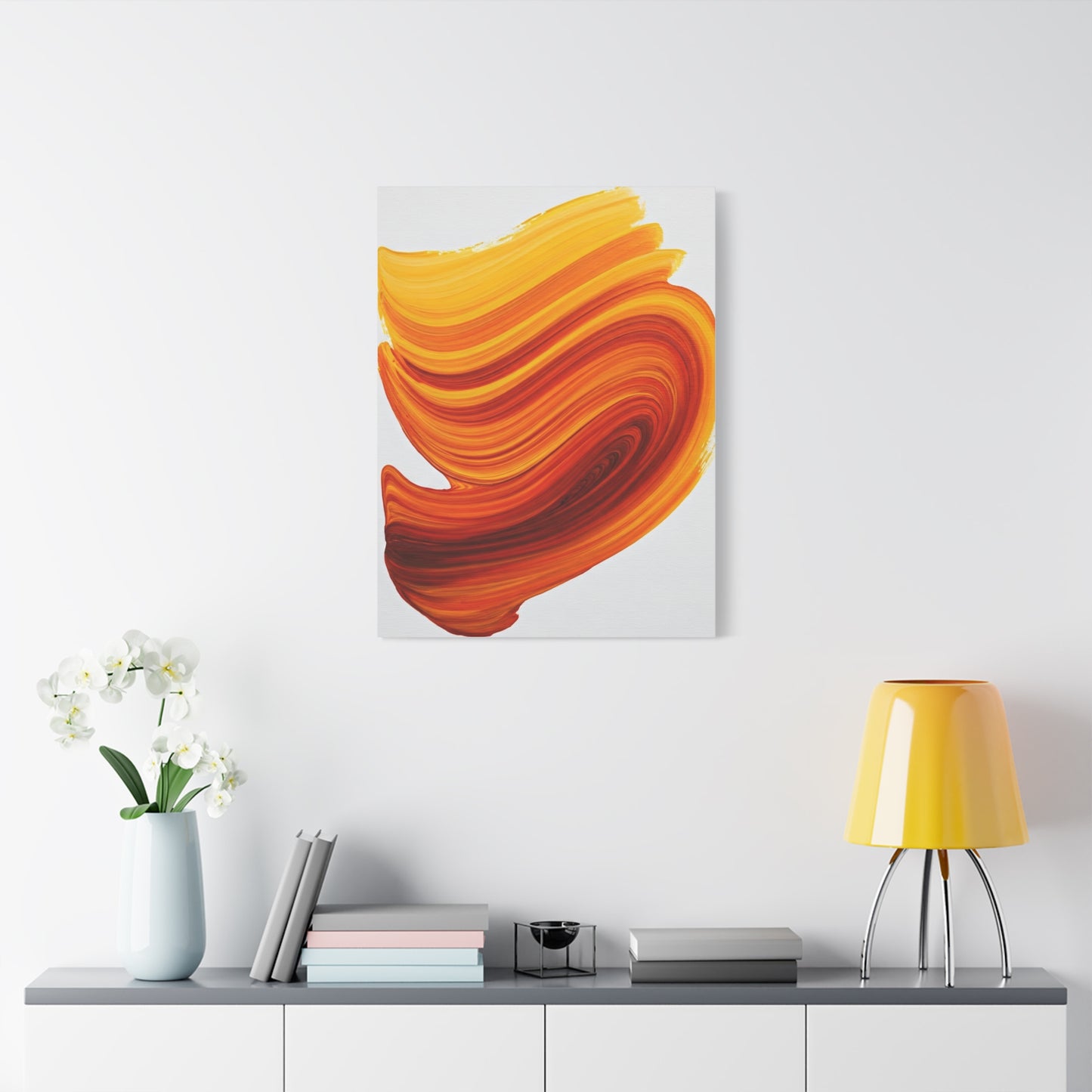 Solar Flame Flow Abstract Wall Art & Canvas Prints