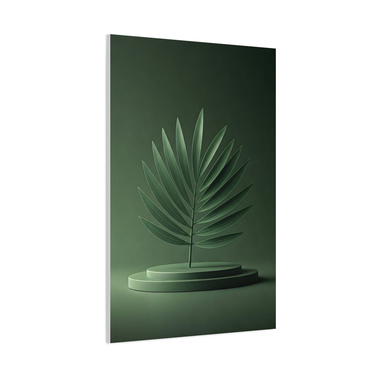 Sculpted Palm Leaf Minimalist Wall Art & Canvas Prints