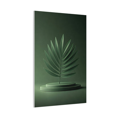 Sculpted Palm Leaf Minimalist Wall Art & Canvas Prints