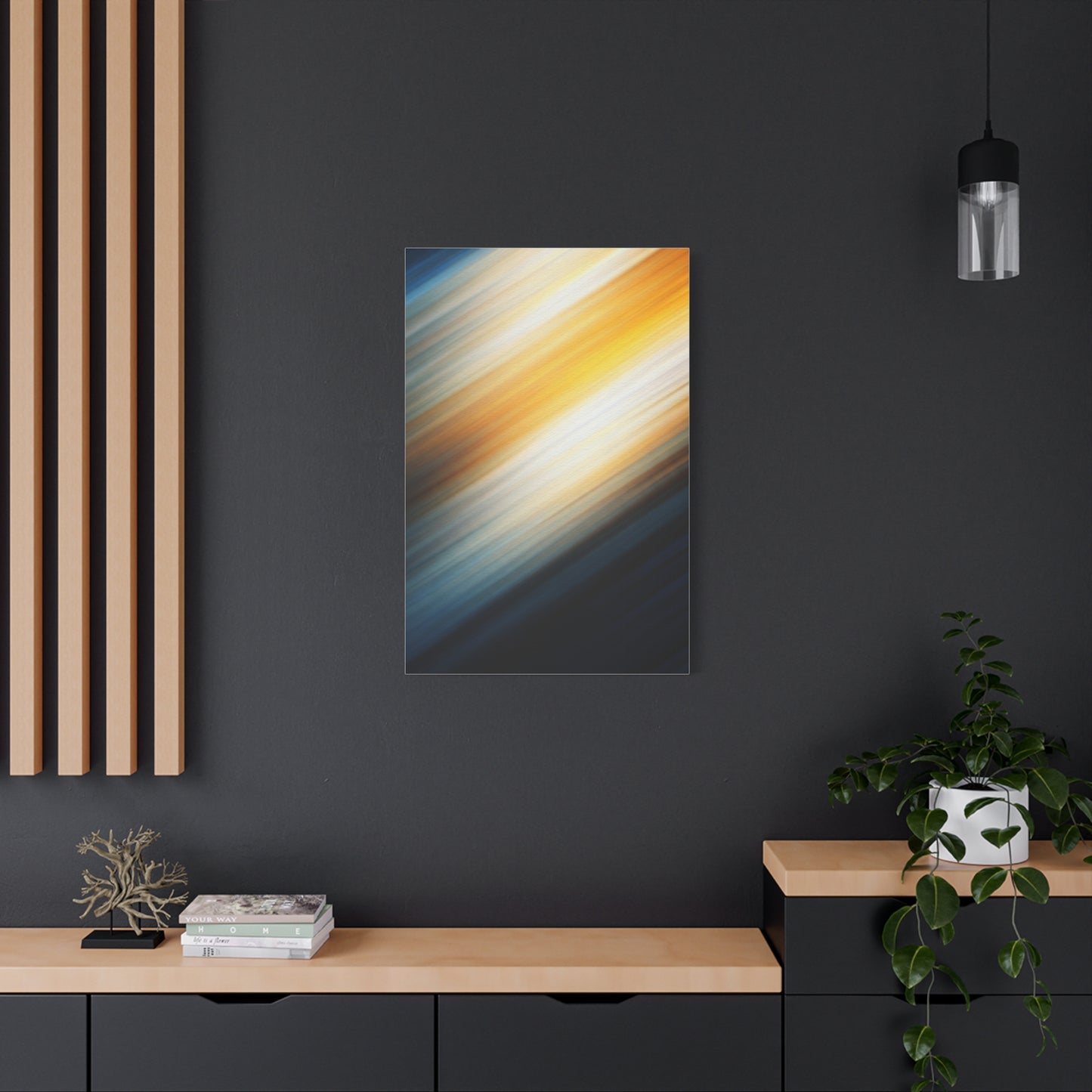Soft Golden Motion Abstract Wall Art & Canvas Prints