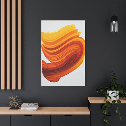 Solar Flame Flow Abstract Wall Art & Canvas Prints