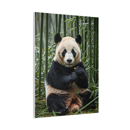 Gentle Panda Among Bamboo Wall Art & Canvas Prints