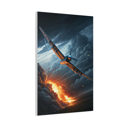 Firestorm Wing Dive Battle Scene Wall Art & Canvas Prints