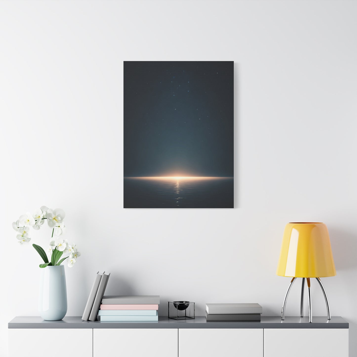 Starry Night Sea Horizon Wall Art & Canvas Prints