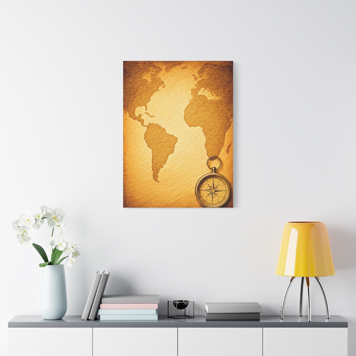 Compass Adventure World Map Wall Art & Canvas Prints