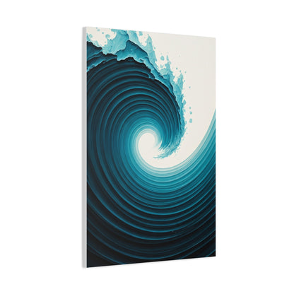 Abyssal Wave Vortex Abstract Wall Art & Canvas Prints