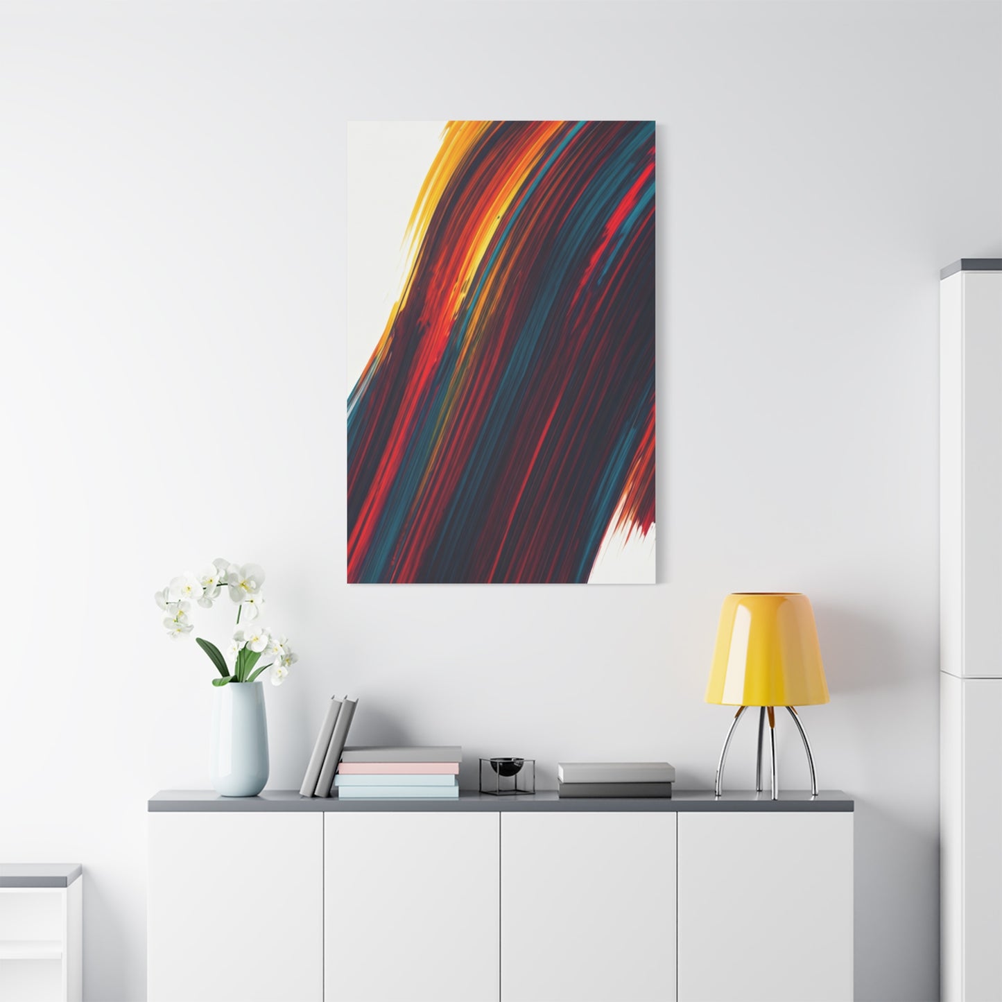 Crimson Momentum Abstract Wall Art & Canvas Prints
