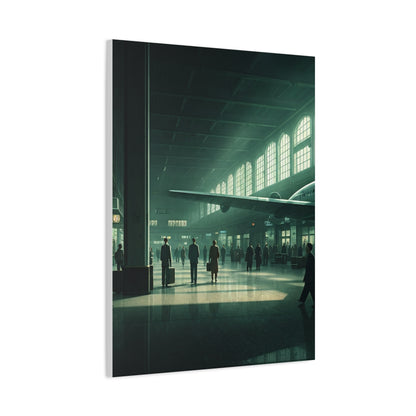 Modern Transit Hall Cinematic Scene Wall Art & Canvas Prints