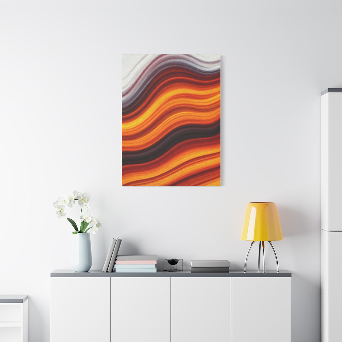 Ember Wave Horizon Abstract Wall Art & Canvas Prints