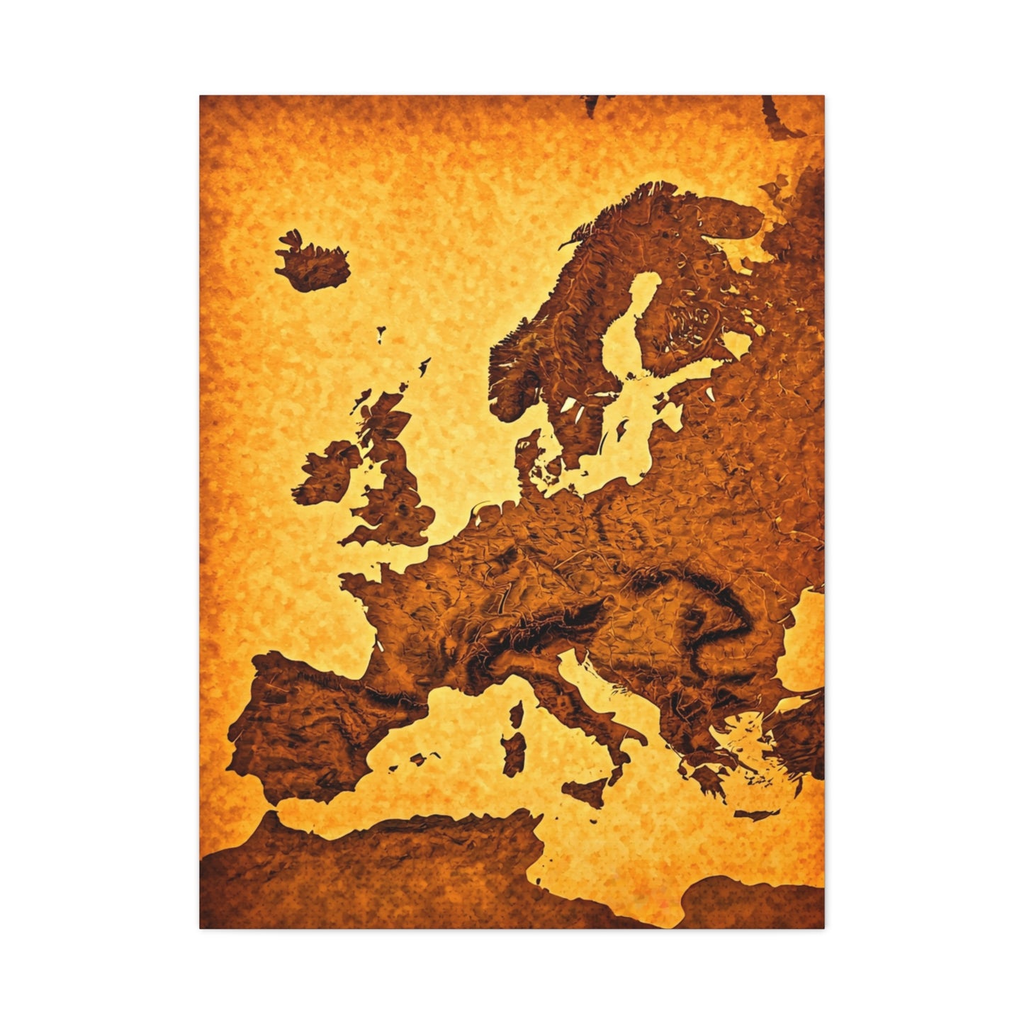 Classic World Scroll Map Wall Art & Canvas Prints