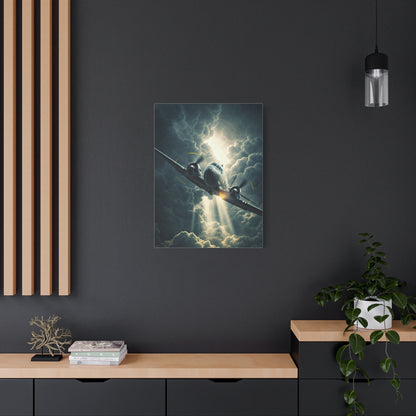 Lightning Storm Fighter Flight Wall Art & Canvas Prints