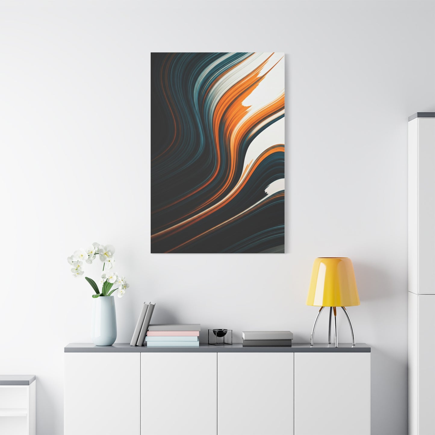 Dark Streamline Abstract Wall Art & Canvas Prints