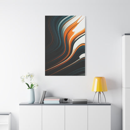 Dark Streamline Abstract Wall Art & Canvas Prints