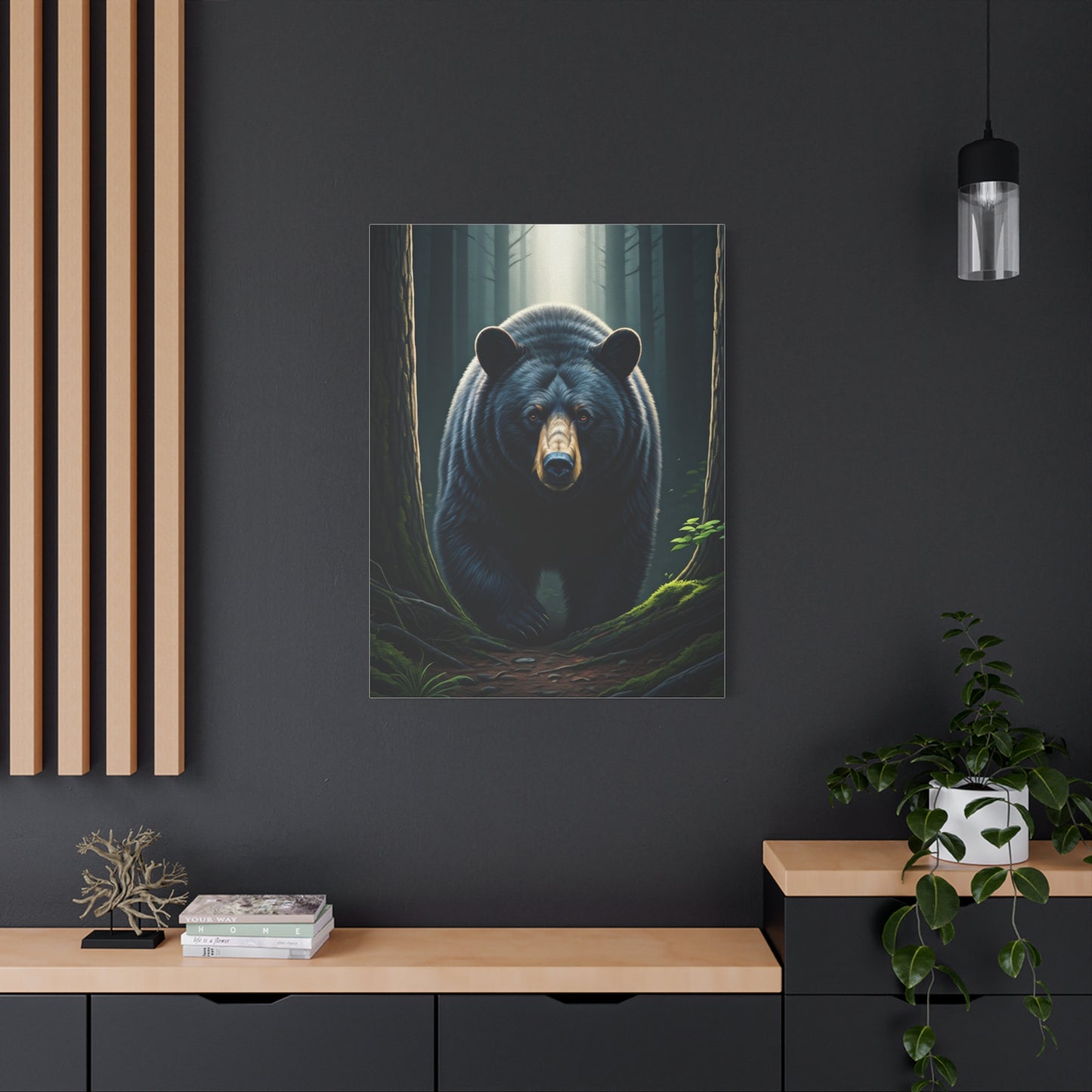 Forest Path Guardian Bear Wall Art & Canvas Prints