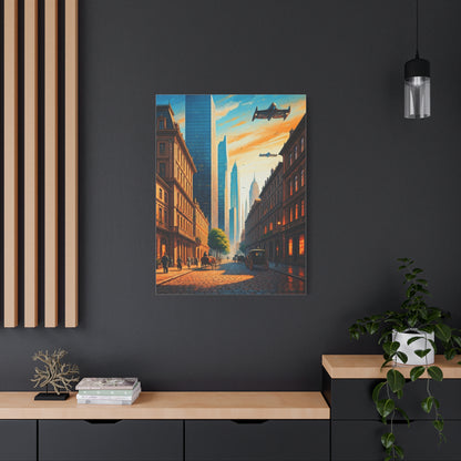 Futuristic Skyline Cityscape Wall Art & Canvas Prints