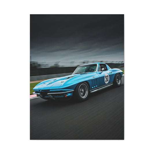 1966 Chevrolet Corvette C2 Corner Apex Performance Wall Art & Canvas Prints