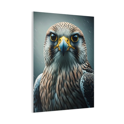 Intense Gaze Hawk Portrait Wall Art & Canvas Prints