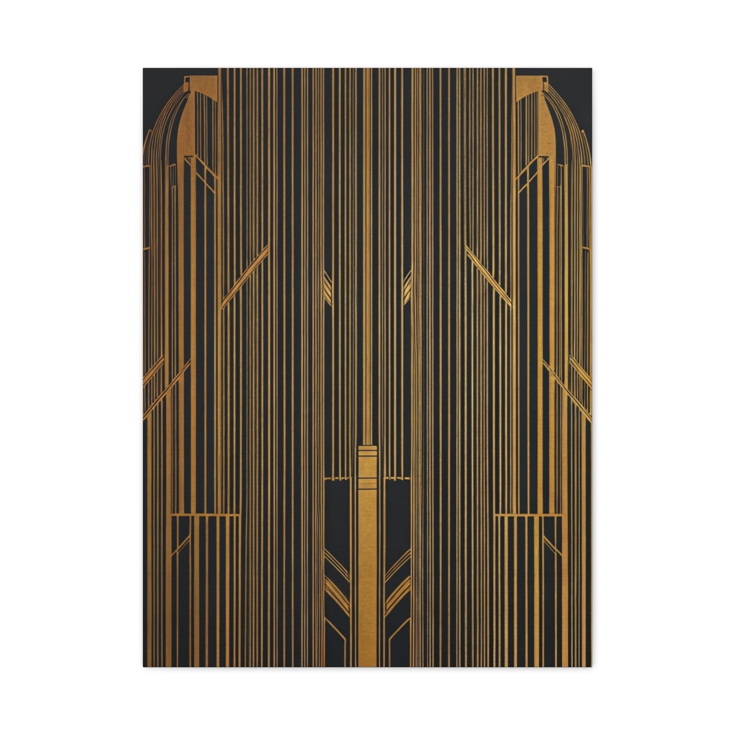 Golden Gate Art Deco Geometry Wall Art & Canvas Prints