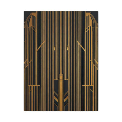 Golden Gate Art Deco Geometry Wall Art & Canvas Prints