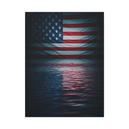 Stars and Stripes on the Water Wall Art & Canvas Prints