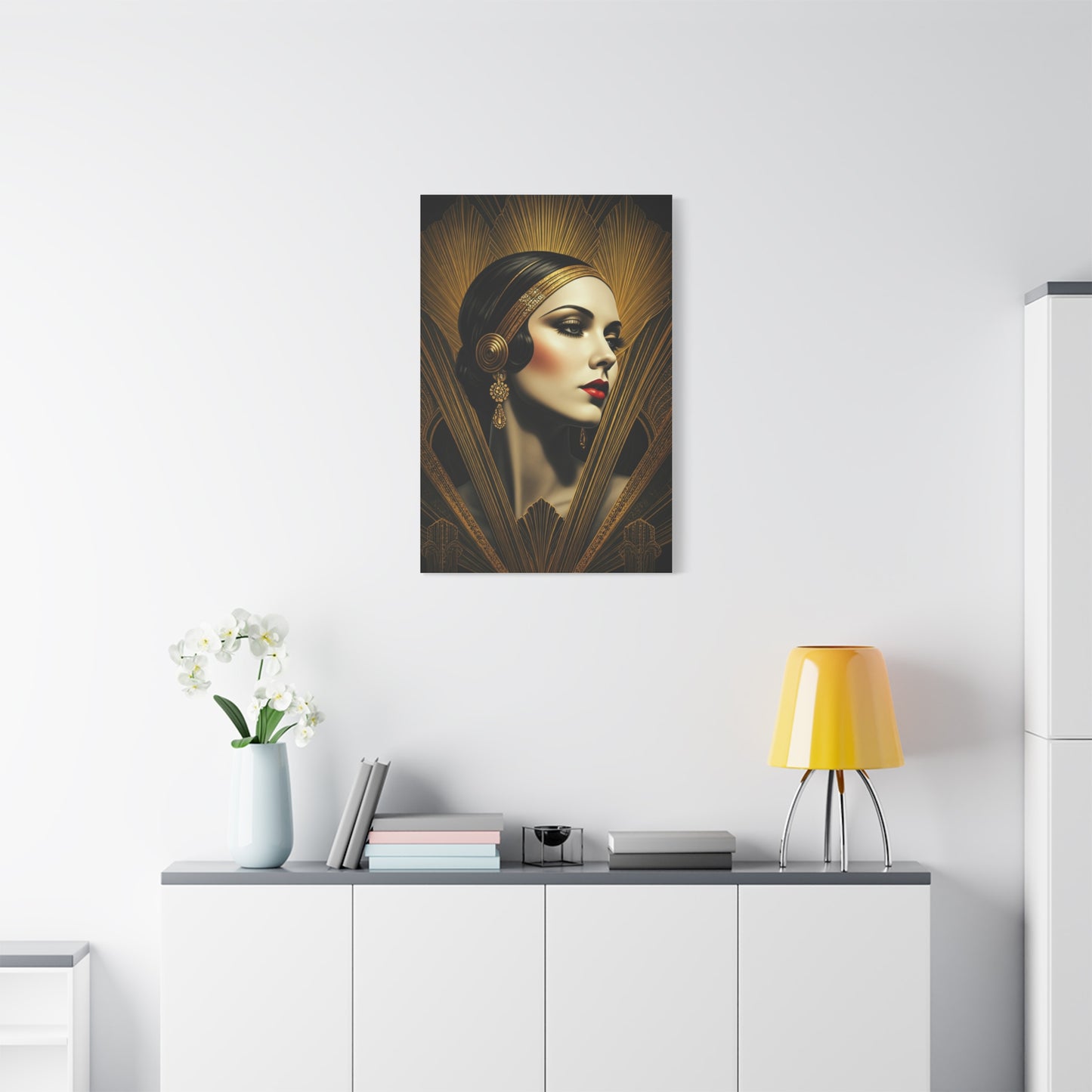 Glamorous Art Deco Portrait Wall Art & Canvas Prints