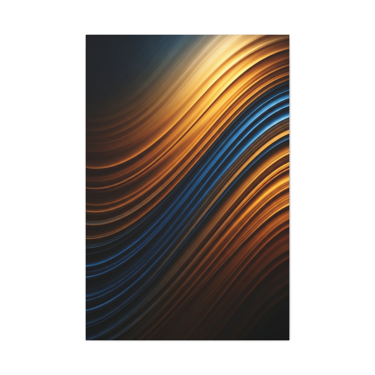 Luminous Wave Fusion Abstract Wall Art & Canvas Prints