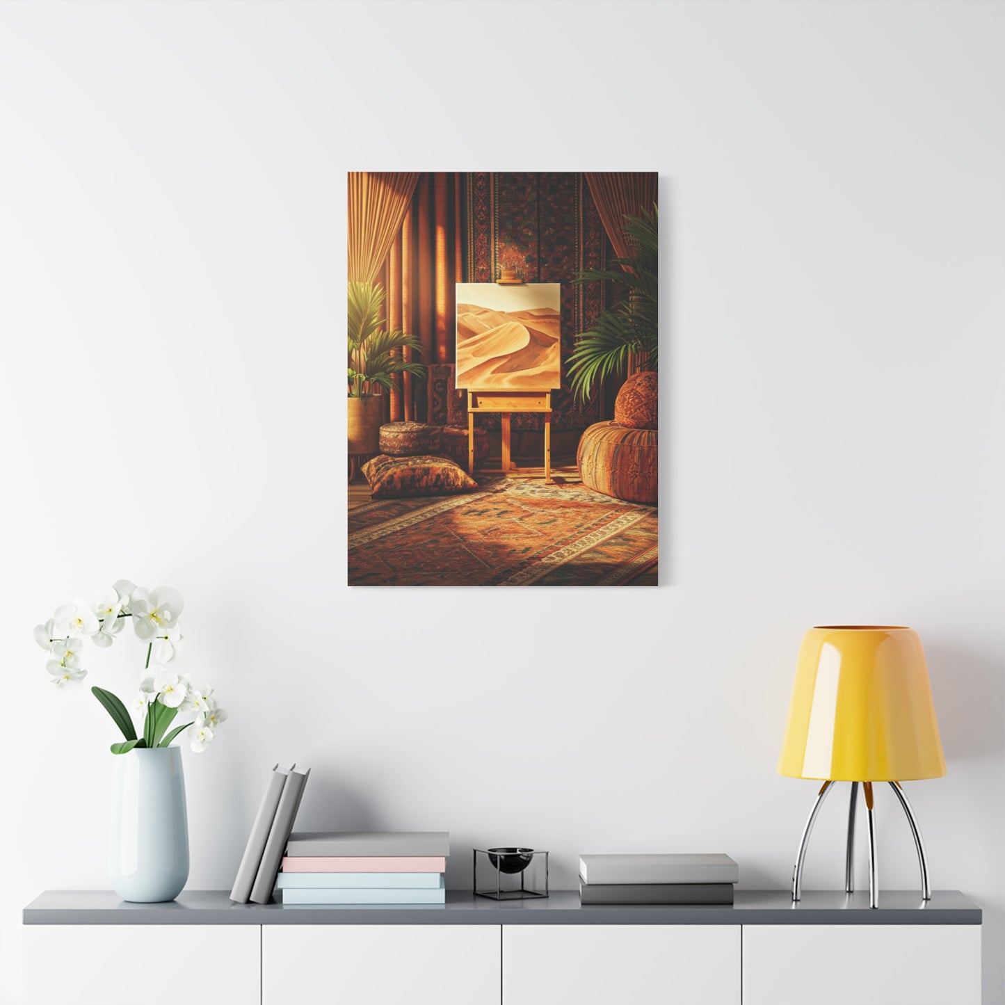 Bohemian Desert Studio Interior Wall Art & Canvas Prints