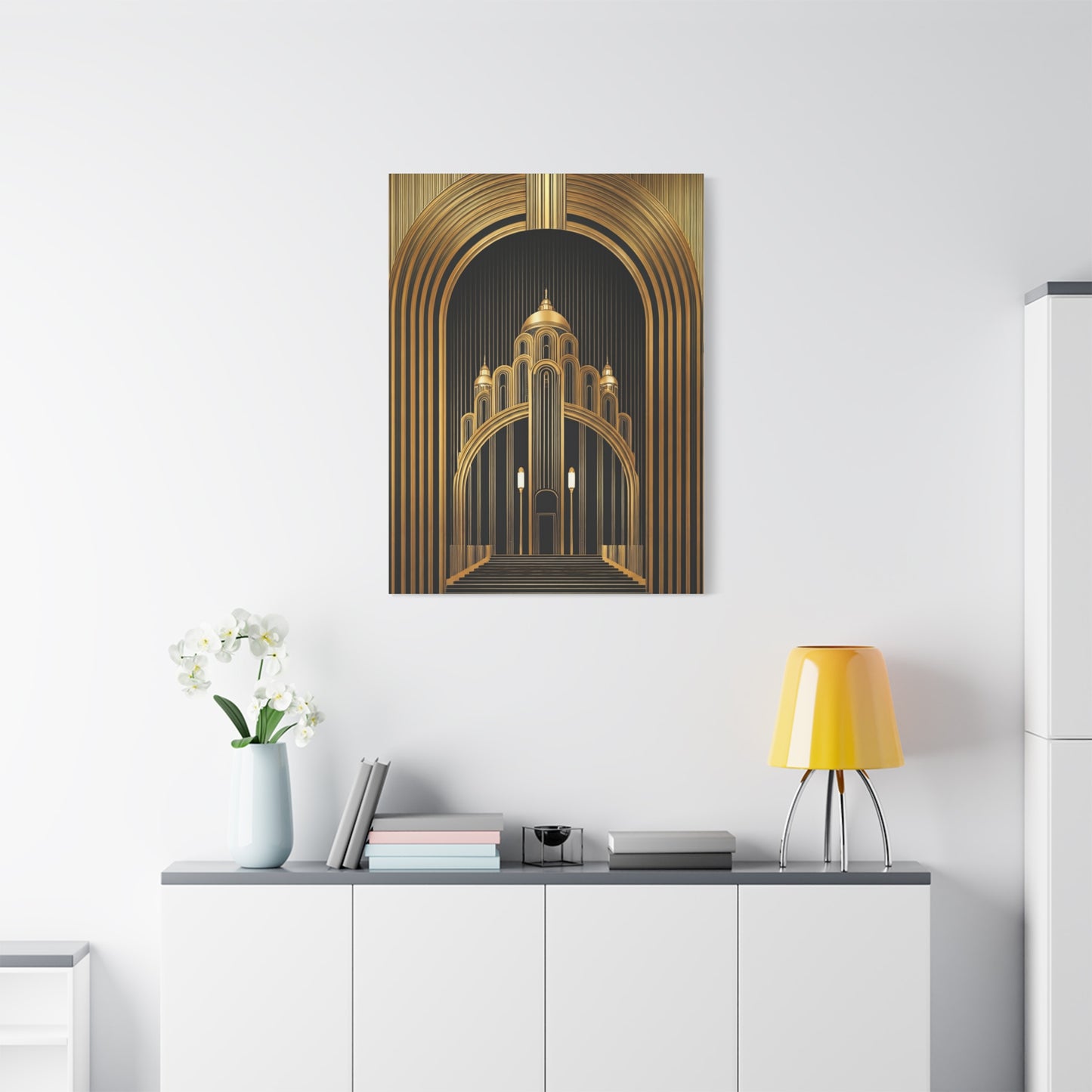 Golden Cathedral Deco Architecture Wall Art & Canvas Prints