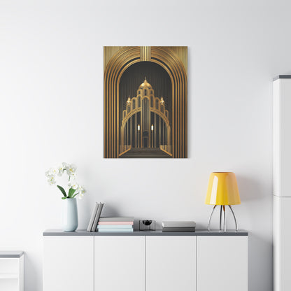 Golden Cathedral Deco Architecture Wall Art & Canvas Prints