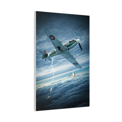 Lightning Strike Dogfight Fighter Wall Art & Canvas Prints