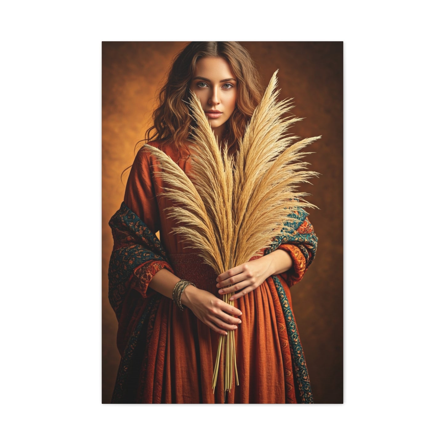Harvest Spirit Bohemian Woman Wall Art & Canvas Prints
