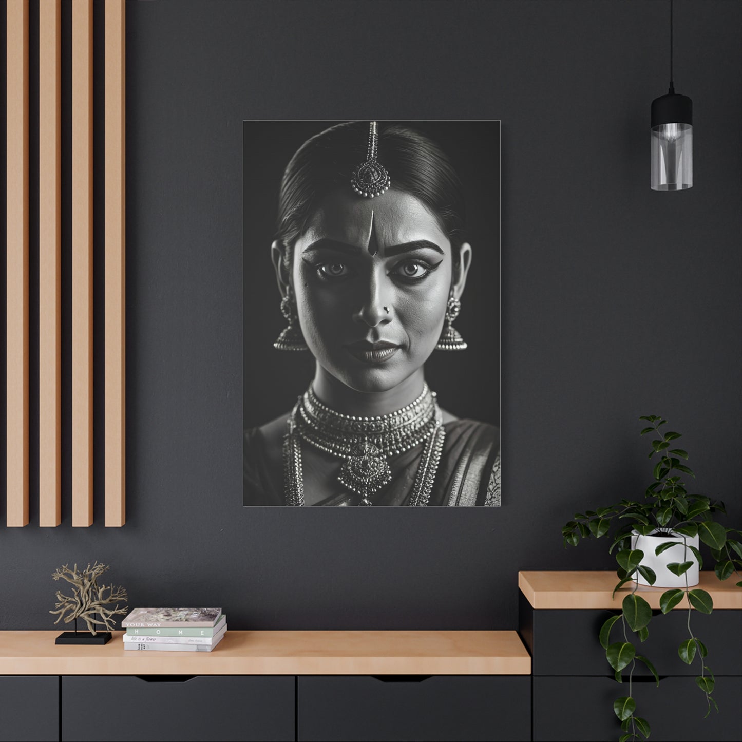 Timeless Elegance Black & White Cultural Portrait Wall Art & Canvas Prints