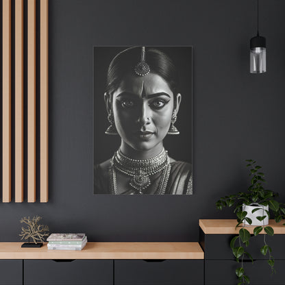 Timeless Elegance Black & White Cultural Portrait Wall Art & Canvas Prints