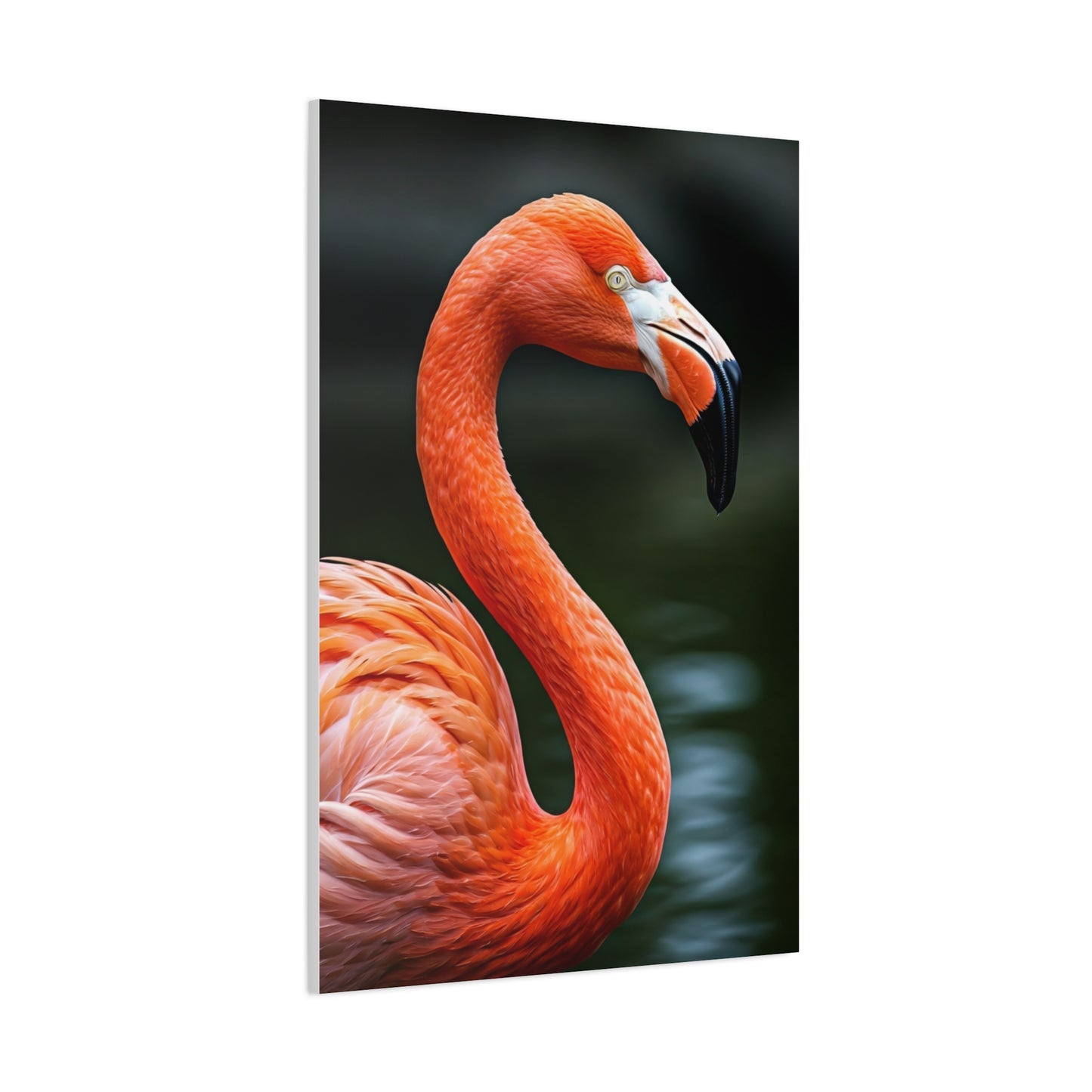 Elegant Pink Flamingo Portrait Wall Art & Canvas Prints