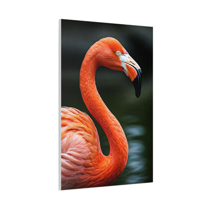 Elegant Pink Flamingo Portrait Wall Art & Canvas Prints