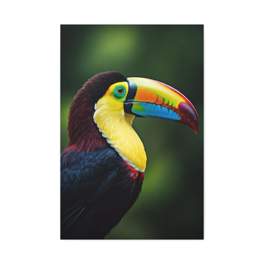 Toucan with Vibrant Yellow Beak Wall Art & Canvas Prints